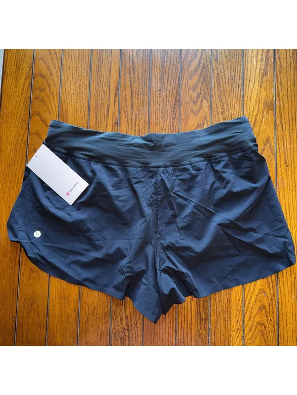 Lululemon Fast & Free Short High Rise 3” Split Black Size XL/Size 12 NWT - Image 2