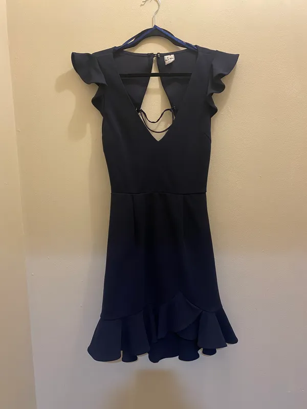 Angel Biba Navy blue Cocktail Dress - Image 3