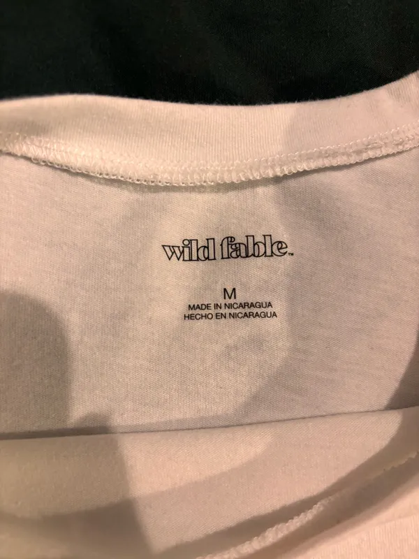 Wild Fable White Crop Baby Tee - Image 2