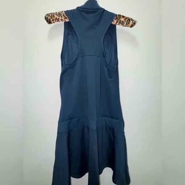 Adidas Women's HEAT.RDY Sleeveless Golf Dress in navy blue small - Image 4