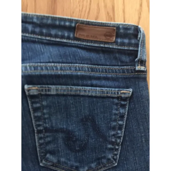 AG Adriano Goldschmied The Stilt Skinny‎ Straight Leg Jean, Dark Wash - Size 25 - Image 5