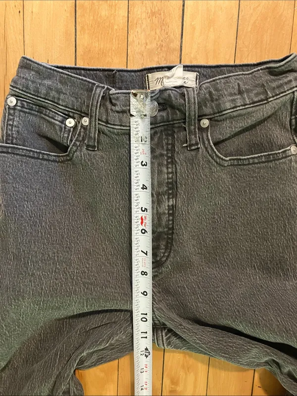 Madewell Perfect Vintage Straight Jeans in Black Size 25 - Image 7