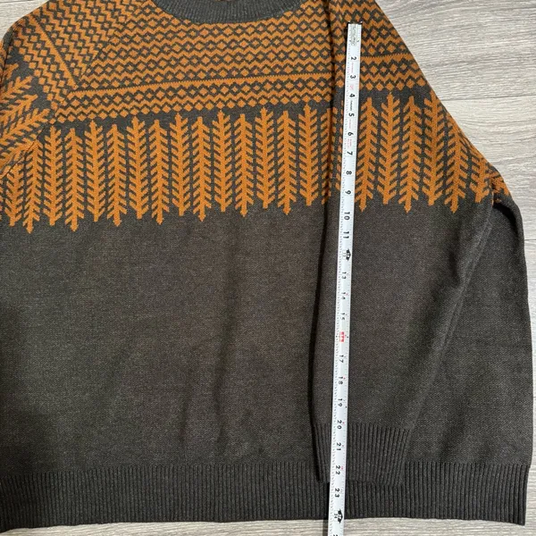 BloomChic Gray Patterned Crewneck Pullover Relaxed Fit‎ Women Sweater Size 18-20 - Image 10