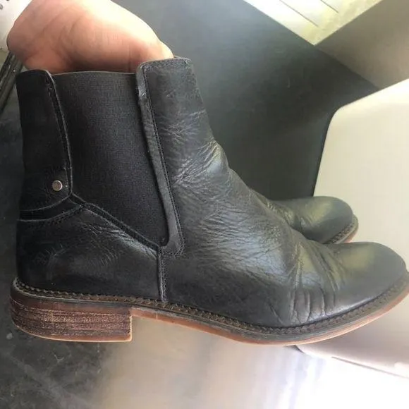 Franco Sarto Leather Western Women’s 8.5 Boho Cowgirl Festival Party Low Boots - Image 3