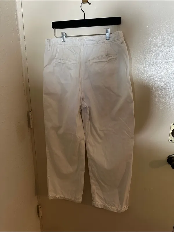 Free People White Wide Leg Jeans - Image 2