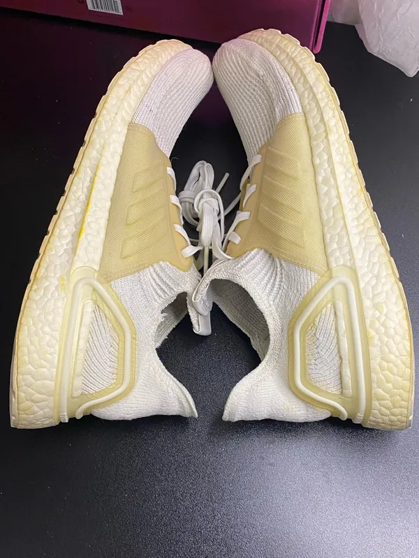 Adidas UltraBoost Triple White Running Shoes Sneakers Mens Size 10 - Image 6