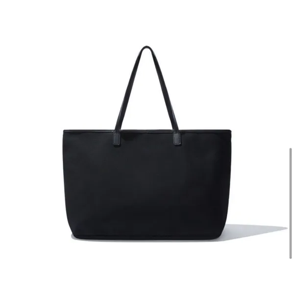 NEW Cleobella Large Black‎ Canvas Tote 22"x12" - Image 6