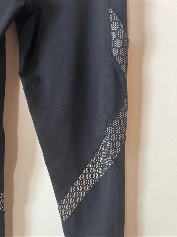 GAP Black Leggings with Reflective Dot Accents - Image 5