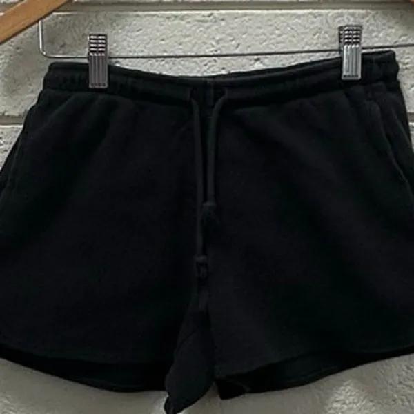 Brandy Melville Black Waffle Knit Shorts - Image 6