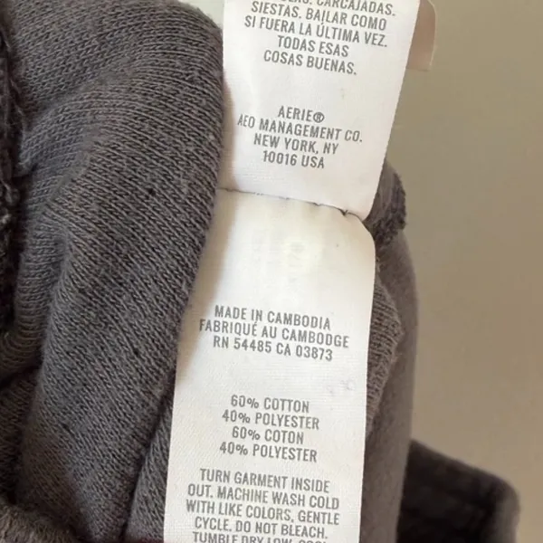 Aerie Gray Sweatshorts Women's Small - Image 4