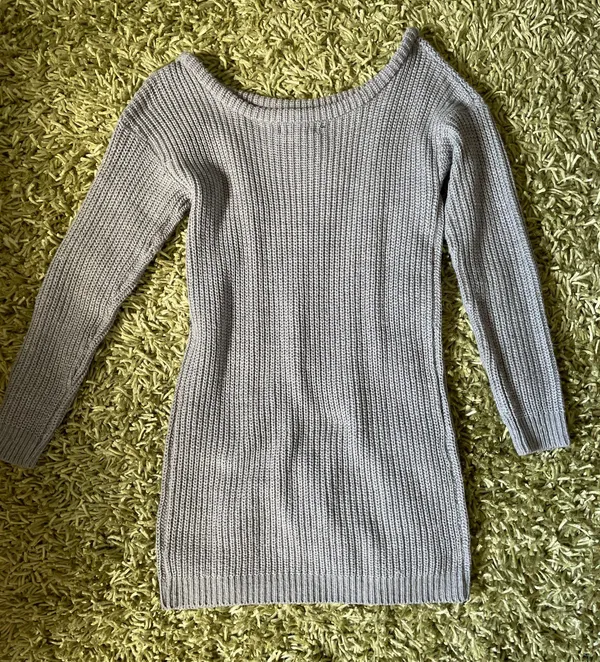 Missguided Off Shoulder Knitted Sweater Dress - Image 3