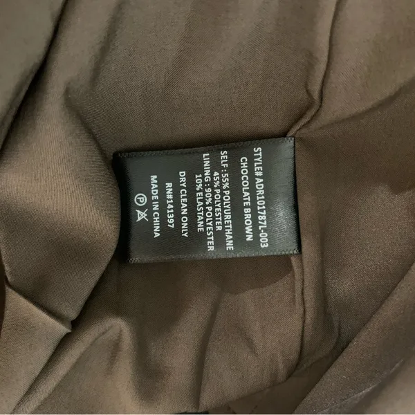 Astr The Label Brown Carmen Faux Leather Strapless Mini Dress - Size Small - Image 5