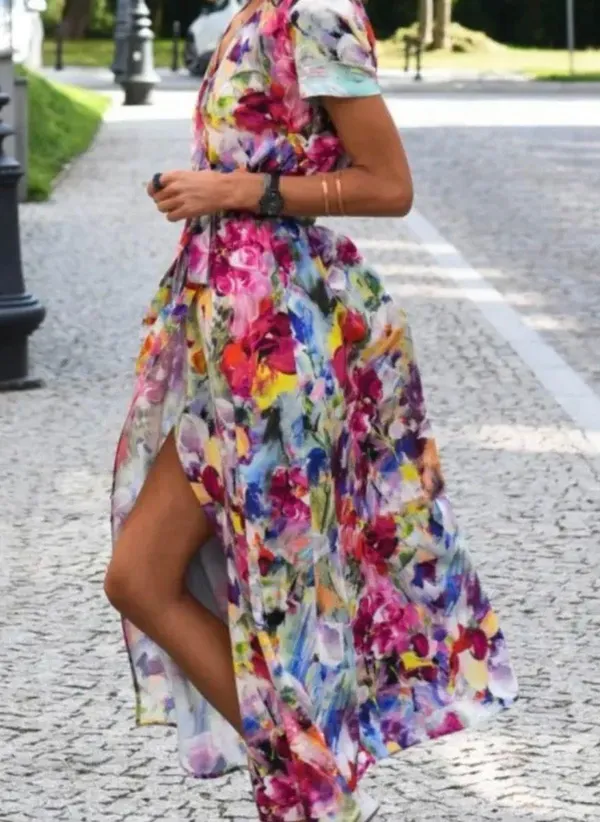 Rainbow Color Mini Dress Multiple Size XL - Image 2