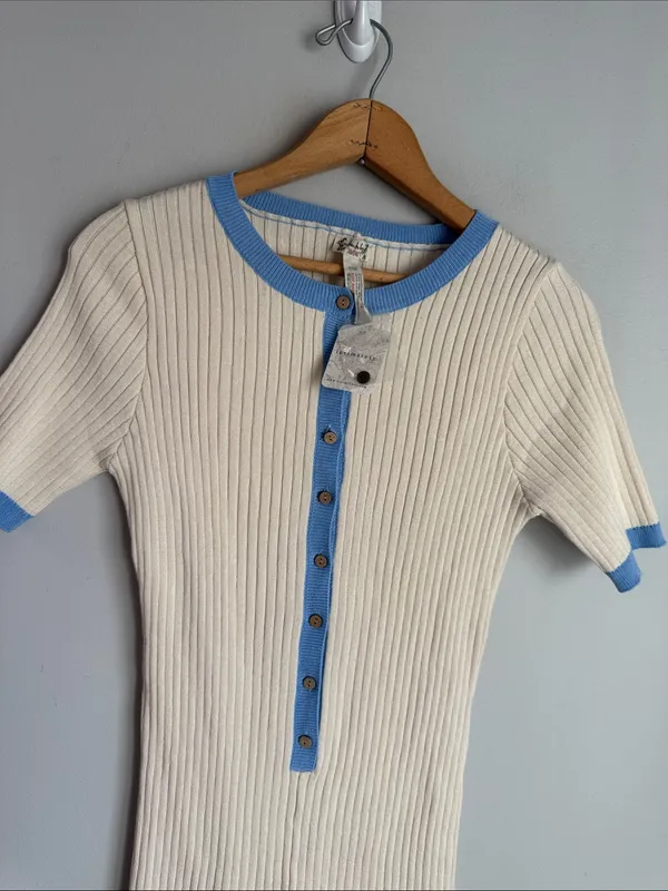 NEW Free People Tennis Time onesie Large - Image 5