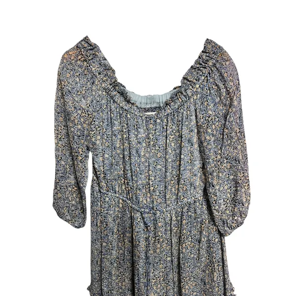 Anthropologie Kira Off the Shoulder Peasant Dress Floral Tiered‎ Midi Dress 12 - Image 2