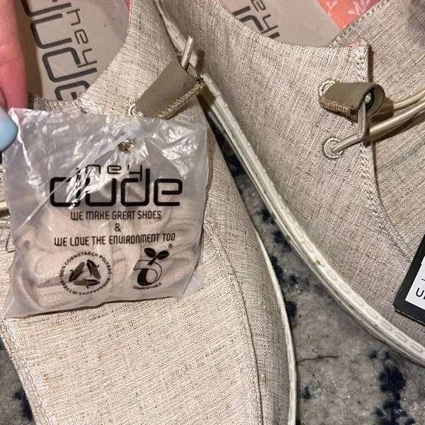 ✨HEYDUDE WOMENS WENDY CHAMBRAY SLIP ON Sz 10 SNEAKER✨ - Image 9