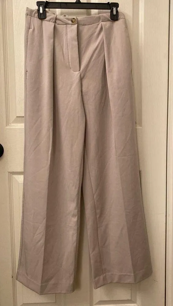 Free People Tyler Menswear Trousers - cream size small - Image 3