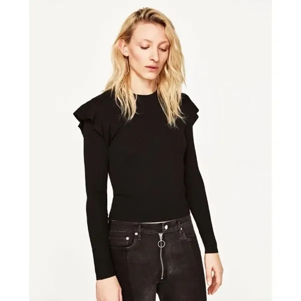 ✨ Sweat Shirt With Shoulder Frill✨ - Image 2