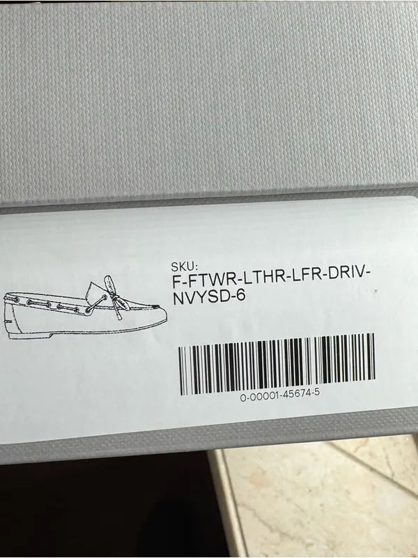 Everlane Suede‎ Boat Driving Shoe Black Leather Loafer Size 6 NEW minimalist - Image 4