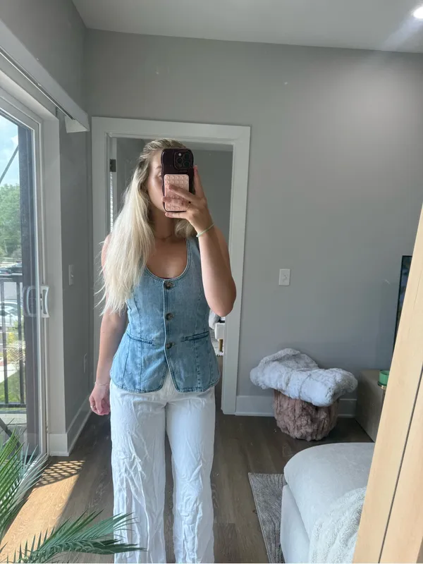 Madewell denim vest top 4 NWT - Image 7