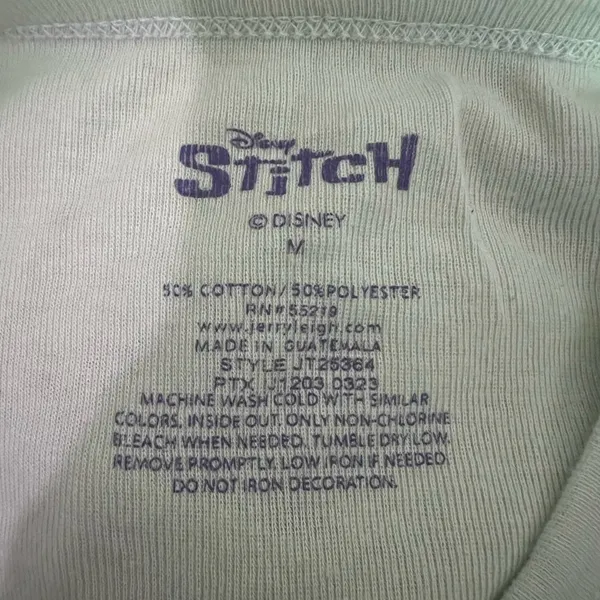 Disney Women’s Stitch Baby Tee Size Medium - Image 3