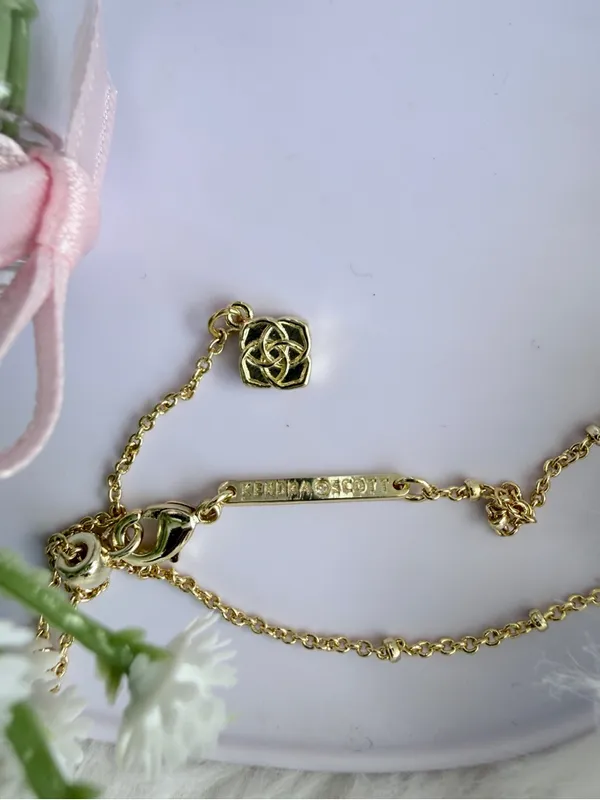 Kendra Scott Football Helmet Gold Short Pendant Necklace - Image 3