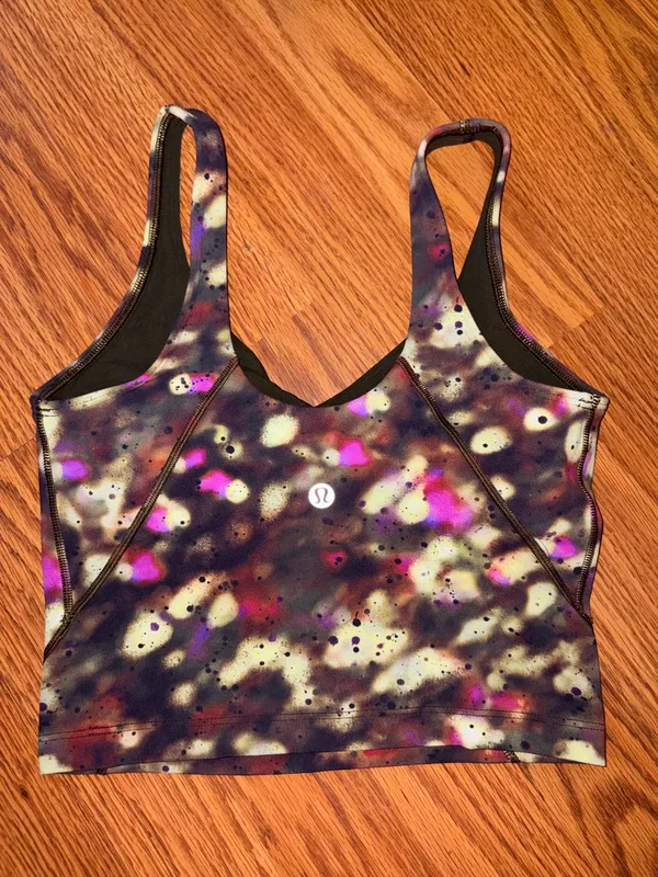 lululemon athletica Purple Multi Abstract Crop Tank - Image 3