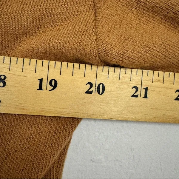 Reformation Brown Organic Cotton Blend V Neck Sweater Women S Bell Sleeve Luxury - Image 12