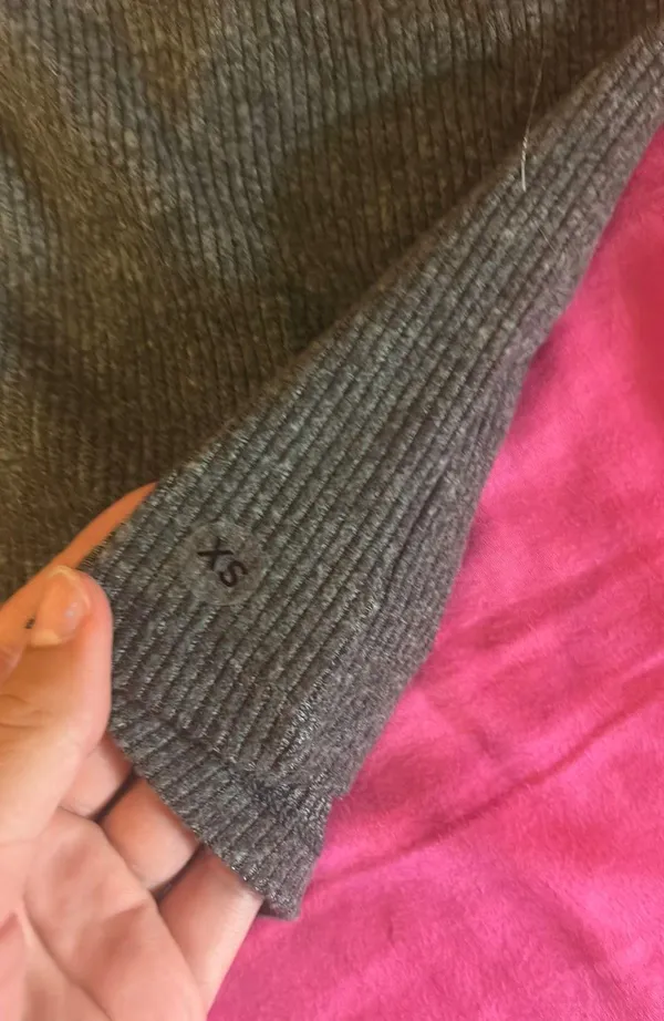 Dark Grey Ribbed Tank  - Image 5