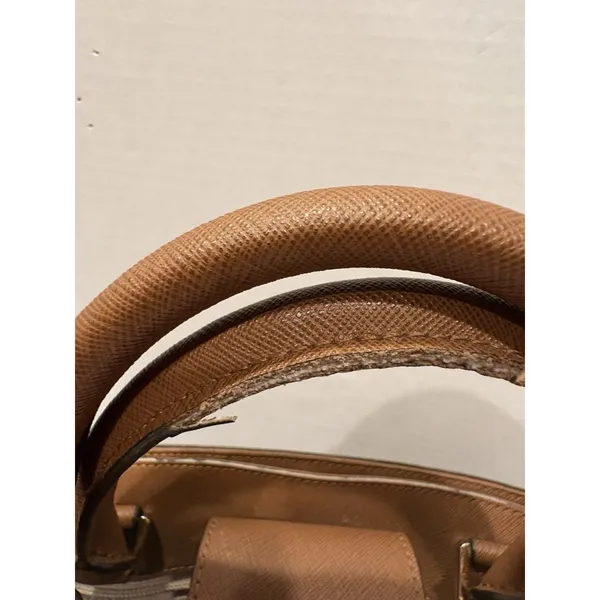 Michael Kors Leather Karla Small EW Top Handle Satchel Bag Crossbody Luggage - Image 3