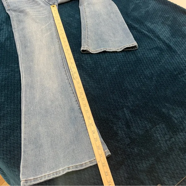 BP Stretch Medium Wash Blue Denim‎ Flare Jeans Casual Size 28 - Image 10