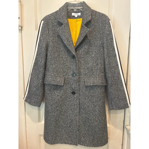 Koché Collection Tweed Coat Gray - Image 4