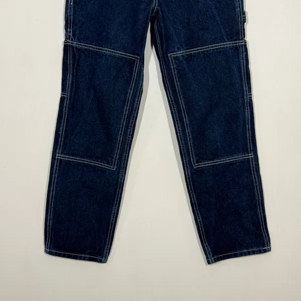 John Galt Ariana High Waist Loose Carpenter Jeans Small Blue Denim Utility Baggy - Image 6