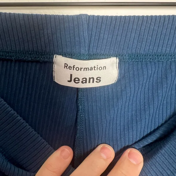 REFORMATION JEANS- Marion Pant Blue Size S - Image 6