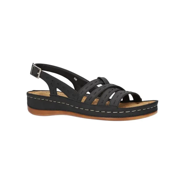 NWT Easy Street Womens Kehlani Wedge Sandal KEHLN Black 9M - Image 2
