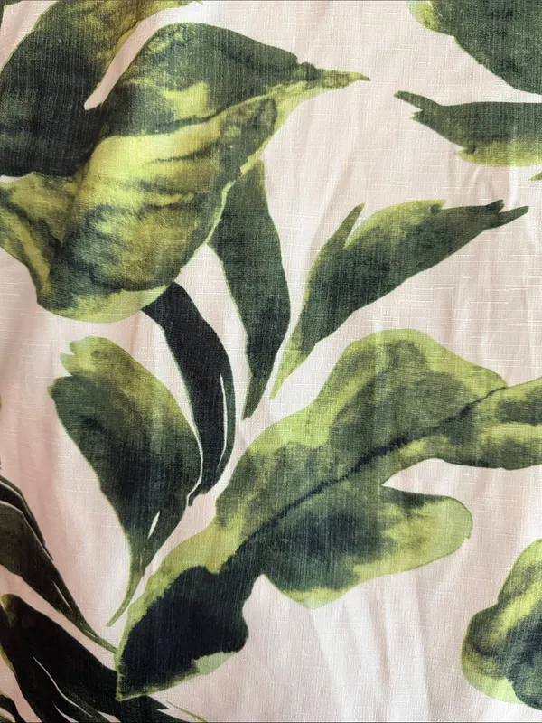 Peach nwt size XL Tropical Leaf Wide-Leg Pants - Green - Image 2