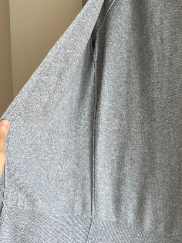 Old Navy Women’s Grey Lightweight Knit Button Down Cardigan, Size Small - Image 12