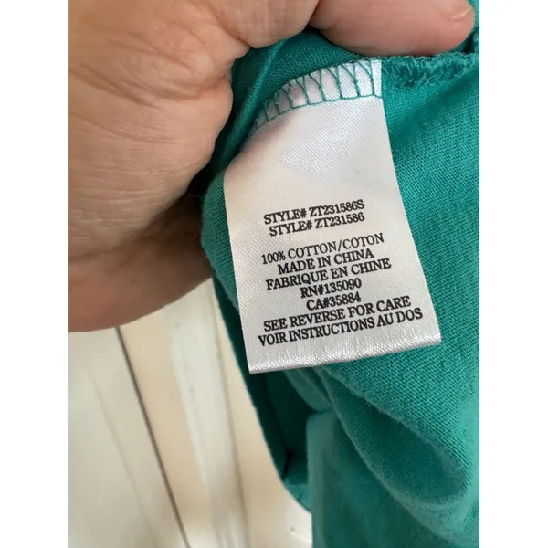 NWT Z Supply teal Hot Days Cold Beer tee size small - Image 5