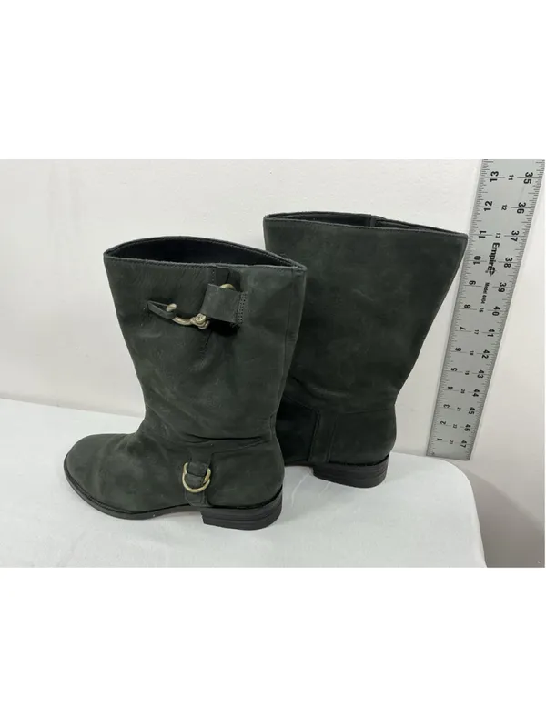 Womans Cole haan Air tantivy Pullon Midcalf Biker Boots 10 B Black - Image 4
