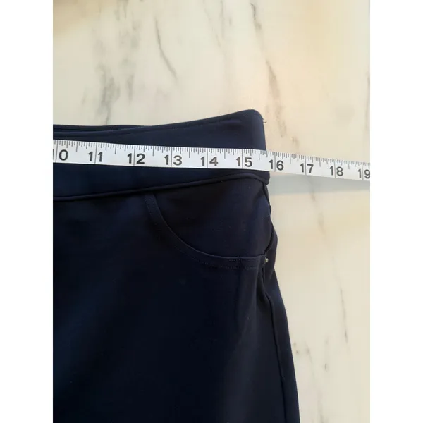 Spanx The Perfect Pant Navy Blue Slim Ankle‎ Ponte Pants XL High Rise Pull On - Image 8