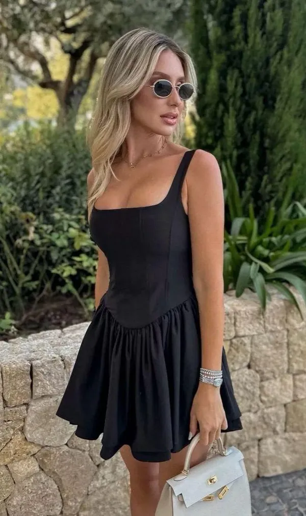 Zara dress mini corset ruffled balloon bodycon summer cocktail wedding - Image 3