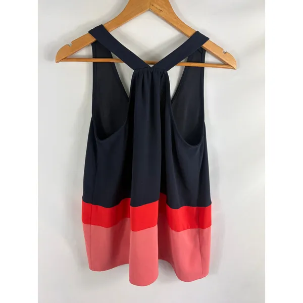 Ann Taylor Color Block Blue Pink Tank Size Small - Image 5