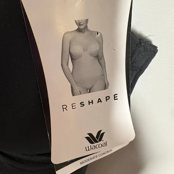 Wacoal Red Carpet Strapless Shaping Body Briefer Black 36D 801219 - Image 7