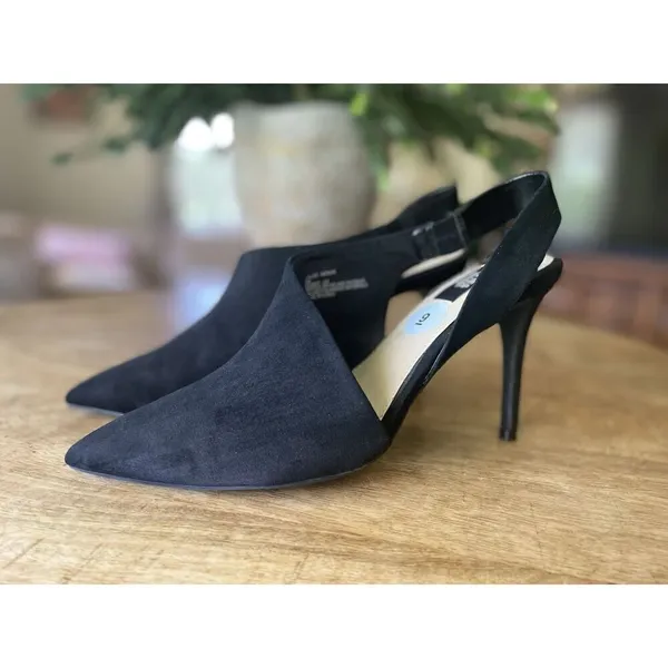 NWOT Jones New York Signature Collection Black Suede Heels Chloe Size 9M - Image 3