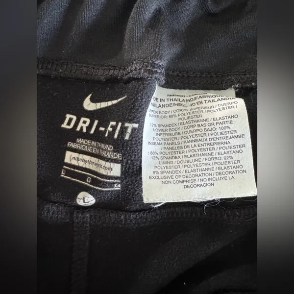 Nike Dri-FIT running pants black size large - Image 2