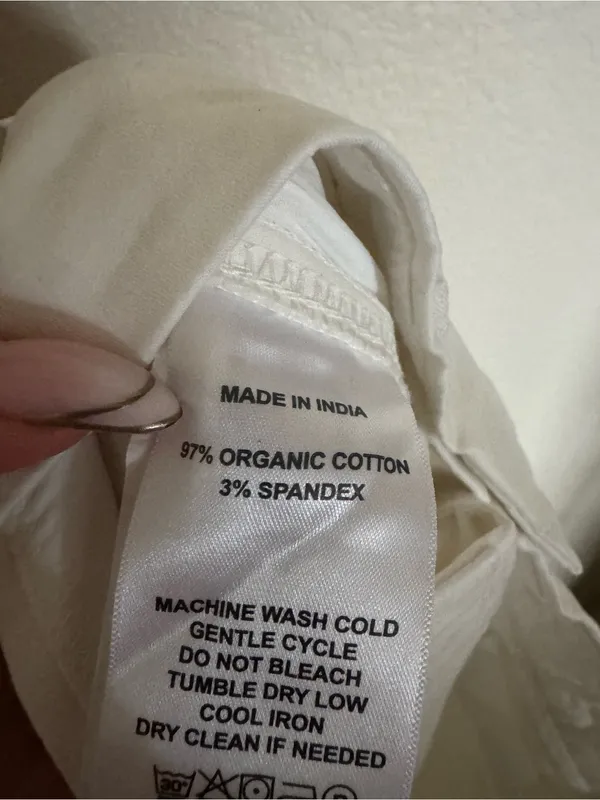 Quince Women's Organic Cotton Chino Bermuda Shorts Women’s Size 2 Ivory Cream - Image 7