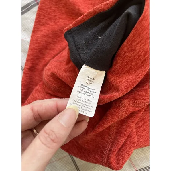 Beyond Yoga Rustic Orange Walk And Talk Cropped High Waisted Leggings Size Small - Image 6