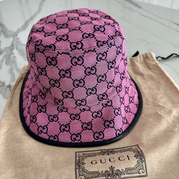 Gucci GG Supreme Fedora Bucket Hat - Image 2