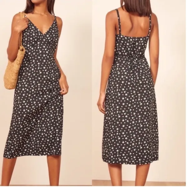 Reformation Lizel Dress in Mari Floral Print Daisy Size Small - Image 2