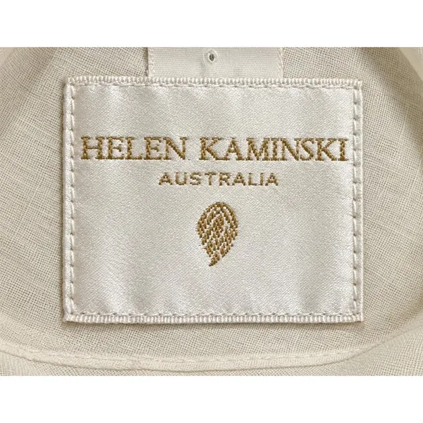 Helen Kaminski Australia 100 percent Cotton Wide Brim Sun Hat Women Medium - Image 3